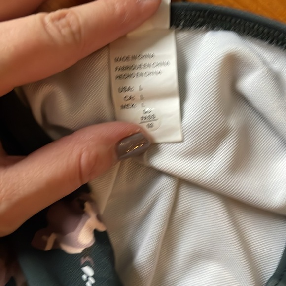 Striped Swim Suit with Floral High Waisted Bottoms - Picture 4 of 7